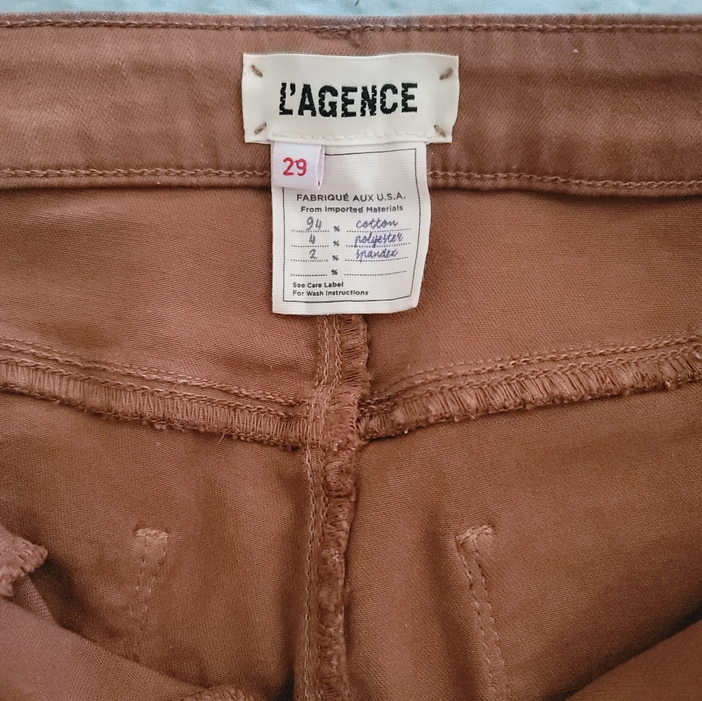 L'AGENCE kendra coated jean